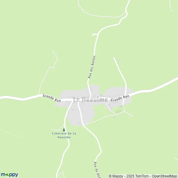 Plan Le Heaulme carte de Le Heaulme (95640) et infos pratiques